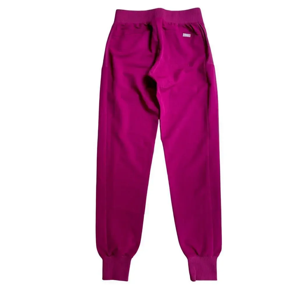 FIGS Boston Slim Jogger Scrub Pants Maroon Purple Size XXS NEW
